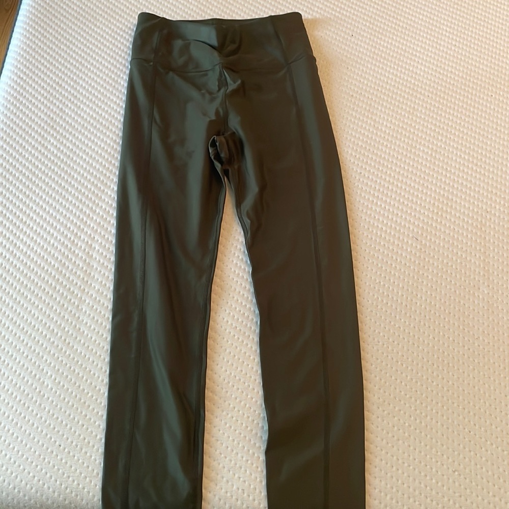 Sweaty Betty 7/8 metallic green tights